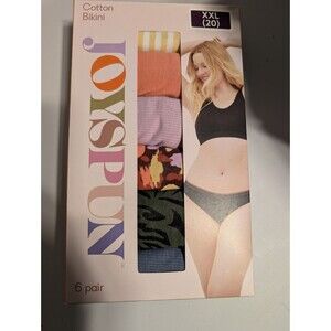 Joyspun Seamless Bikini Size XXL (20) New In Package 6 Pair